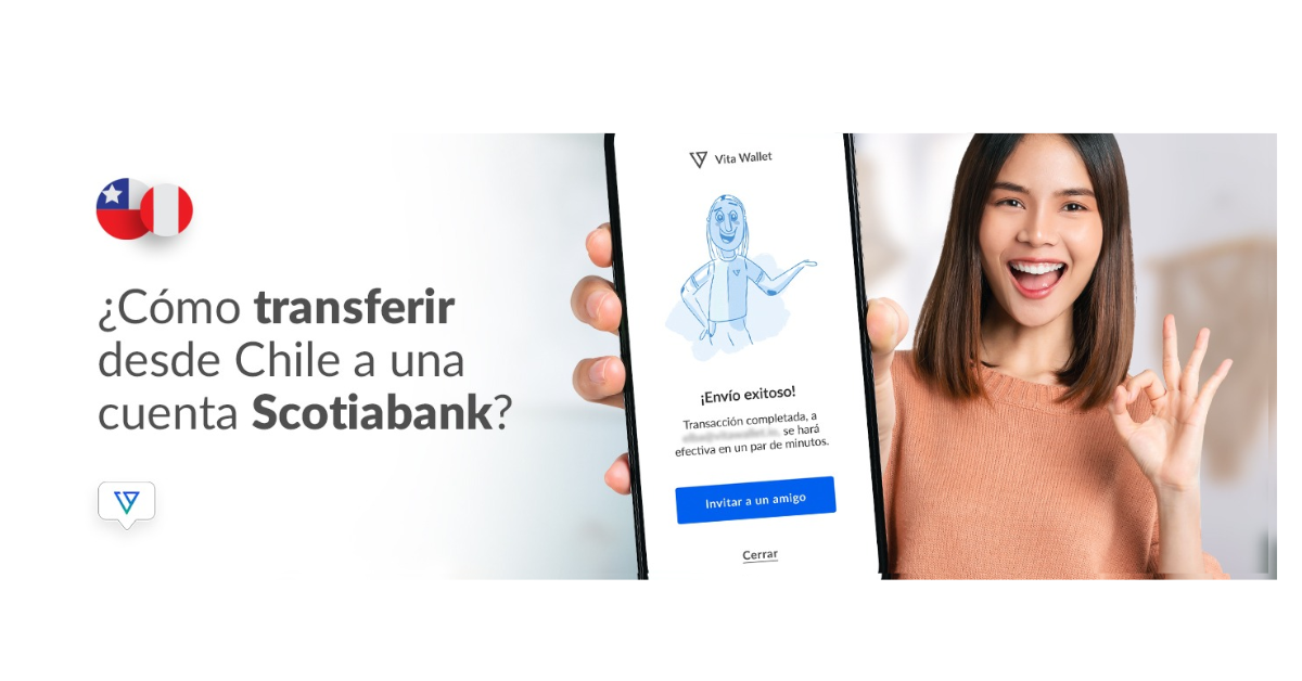 Manda dinero al Scotiabank de Perú desde Chile