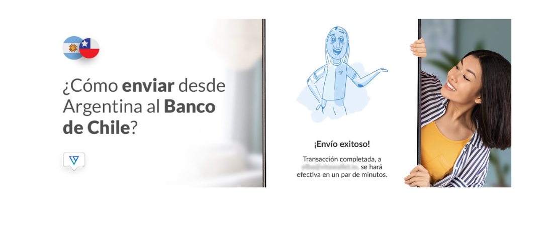 Transfiere desde Argentina a una cuenta en el Banco de Chile