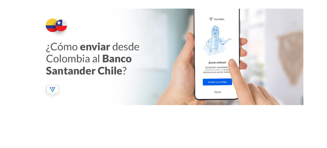 Manda dinero al Banco Santander Chile estando en Colombia