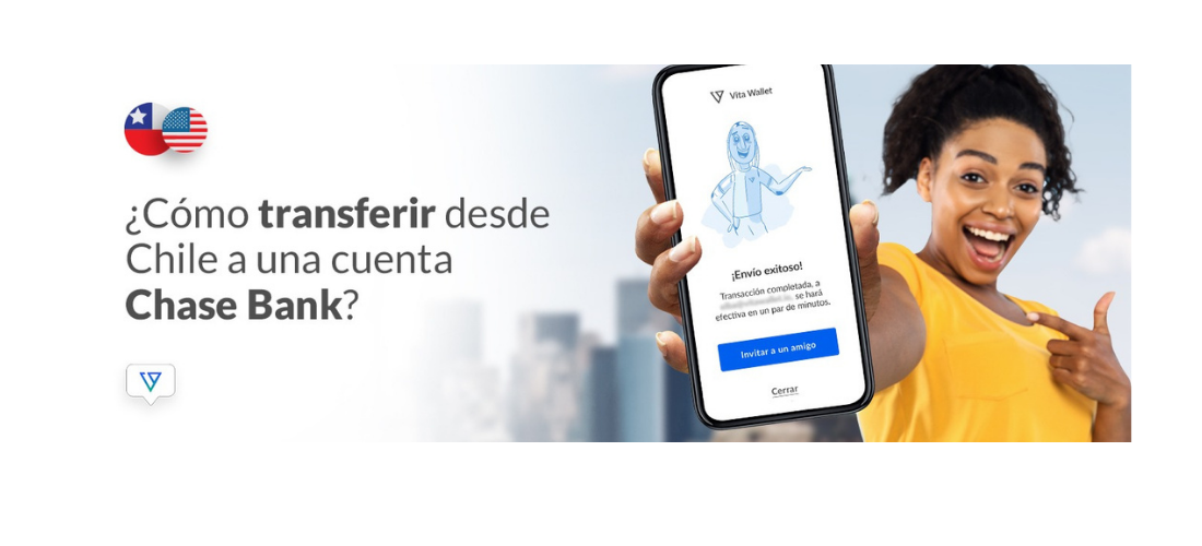Manda dinero al Chase Bank desde tu billetera digital en Chile