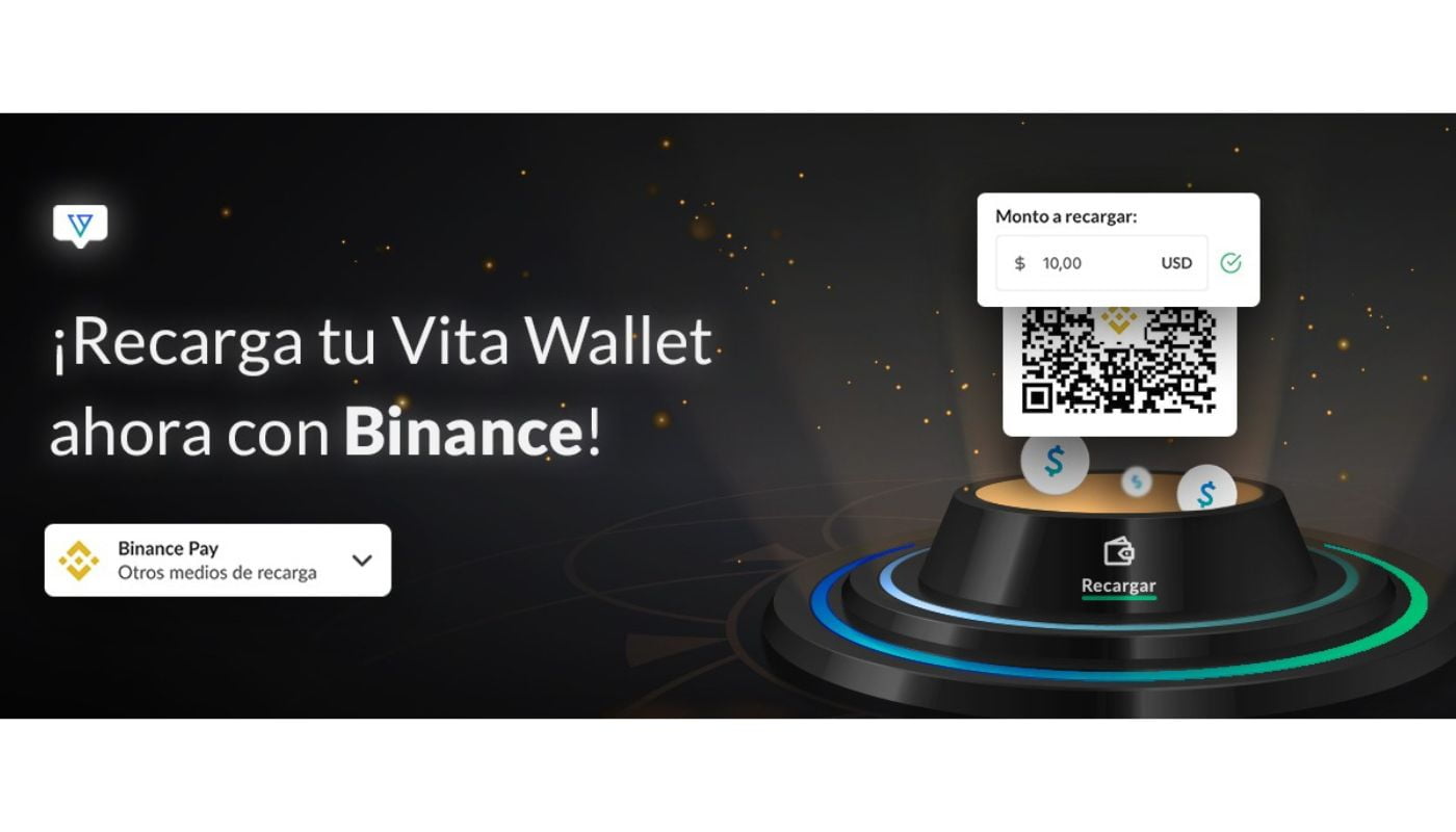 Recarga tu Vita Wallet ahora con Binance Pay